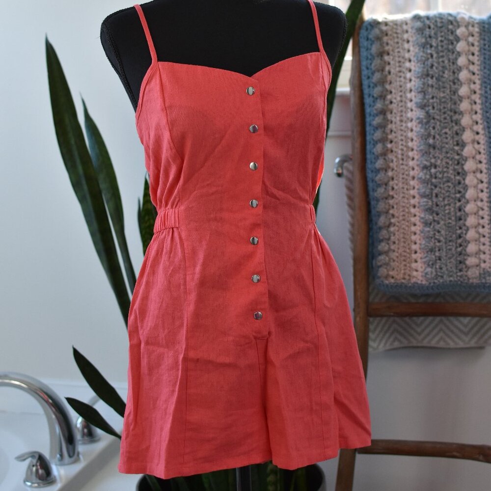 Double Trouble Apparel Linen Romper